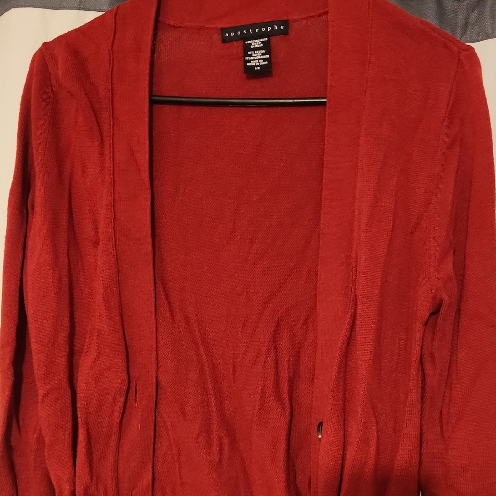 Apostrophe Women's Vibrant Red Cardigan